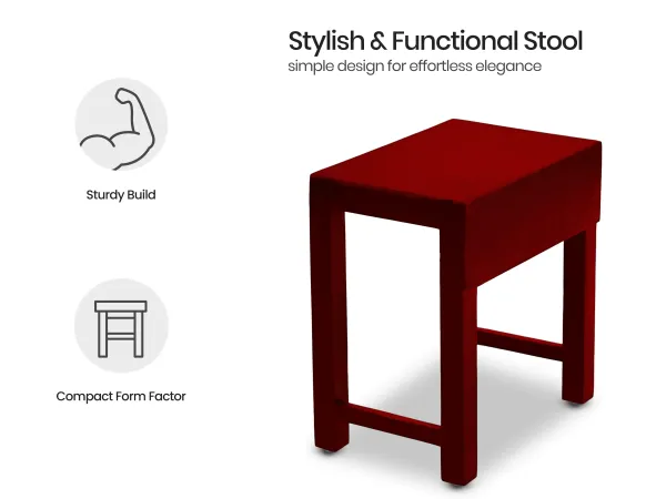 Crest End Table in Mahogany